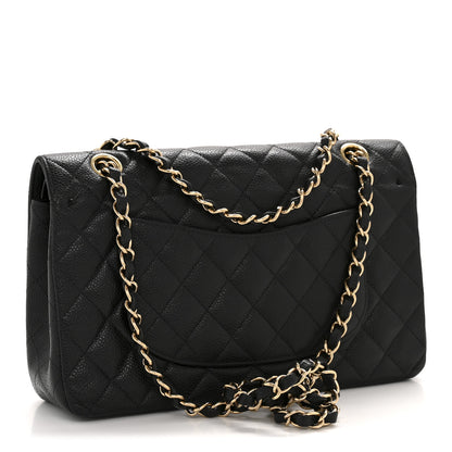 Chanel Caviar Quilted Medium Double Flap Black 3 of 14