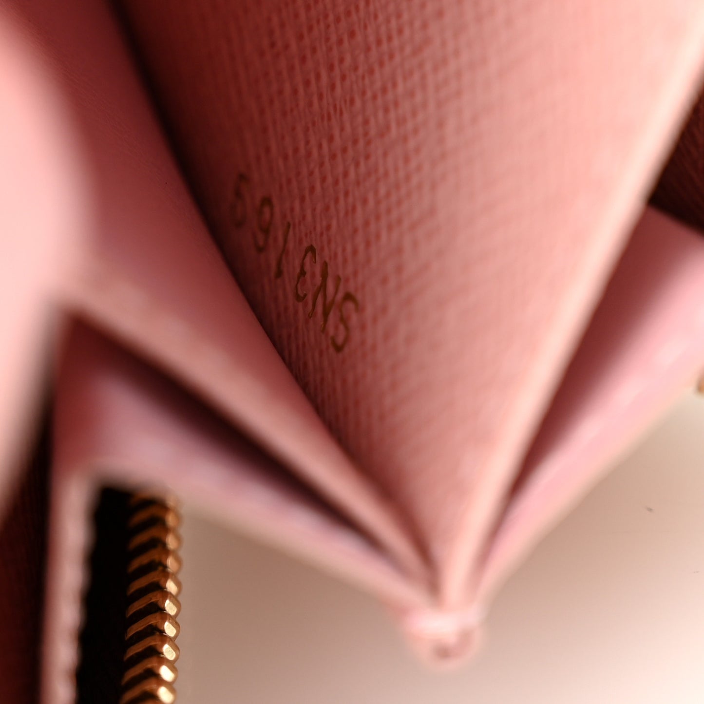 Damier Ebene Zippy Coin Purse Rose Ballerine