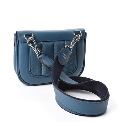 Hermes Veau Swift Mini Sac Berline Bleu Thalassa 2 of 9