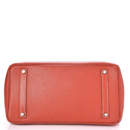Hermes Taurillon Clemence Birkin 35 Sanguine 7 of 32