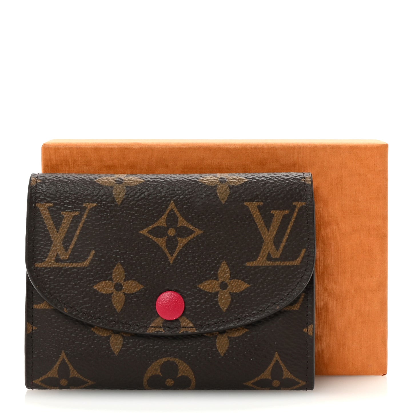 Monogram Rosalie Coin Purse Fuchsia