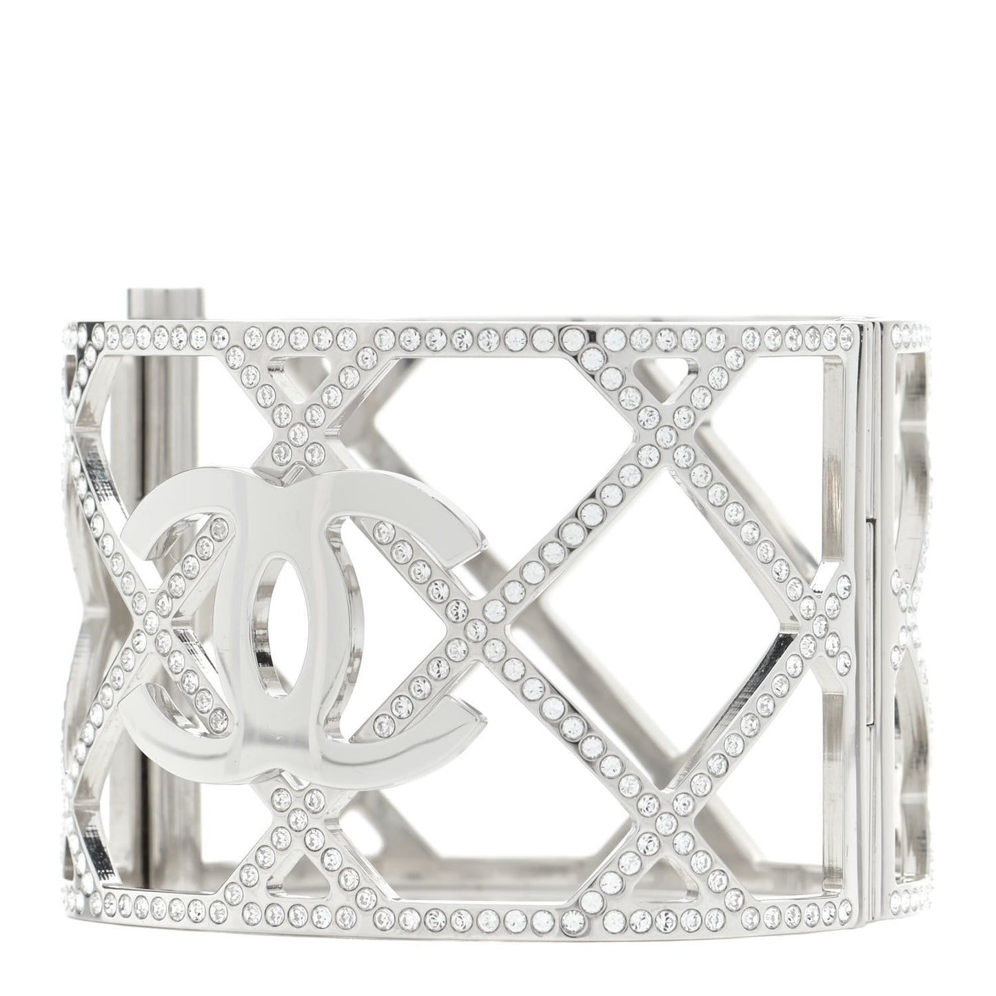 Crystal CC Cuff Silver