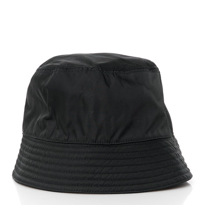 Prada Re-Nylon Metal Triangle Logo Womens Bucket Hat M Black 4 of 9