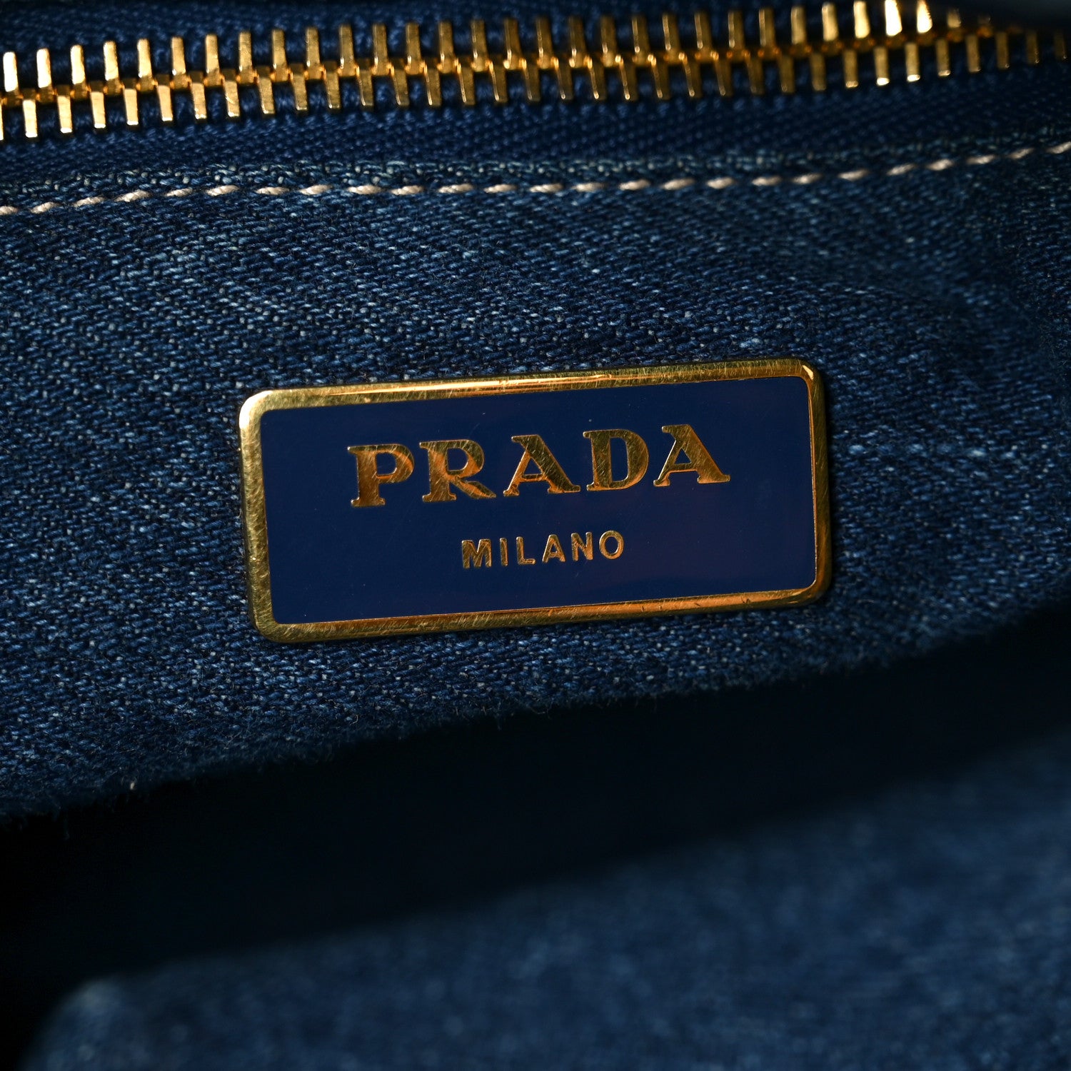 Prada Denim Canapa Logo Tote Avio 6 of 9