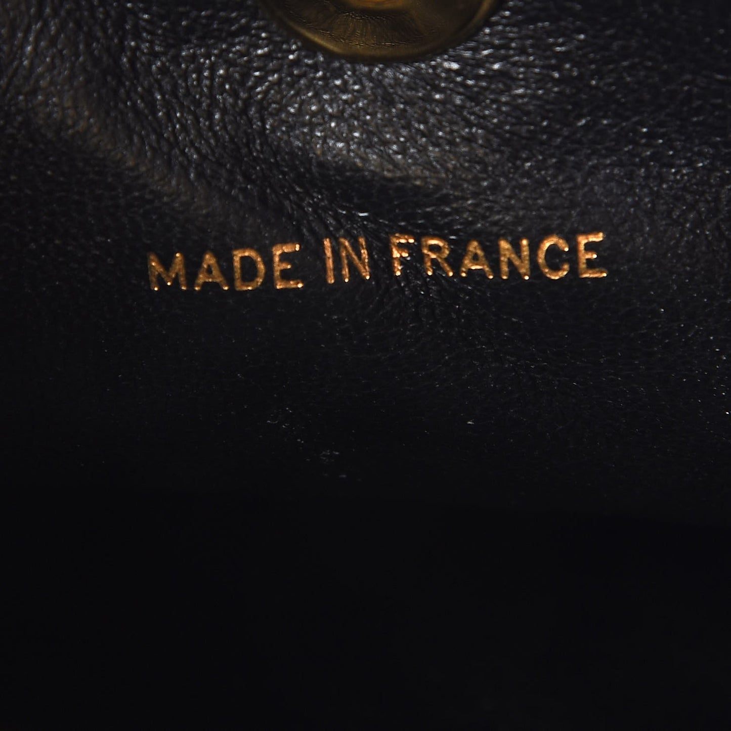 Lambskin Quilted Drawstring Backpack Black