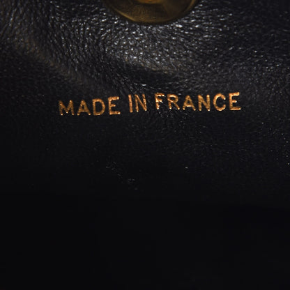 Chanel Lambskin Quilted Drawstring Backpack Black 7 of 10