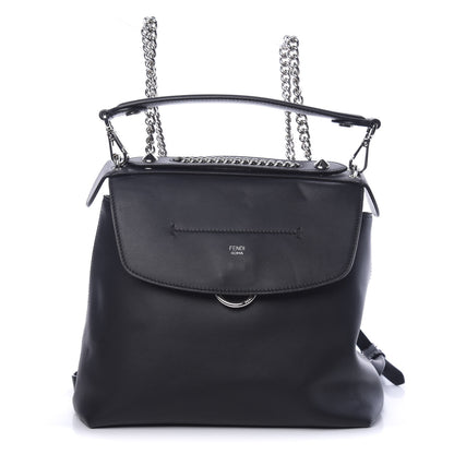Fendi Vitello Century Opaco Large Back to School Backpack Black 1 of 11