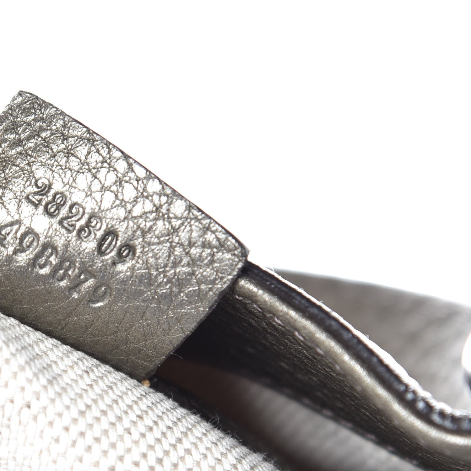 Gucci Metallic Pebbled Calfskin Medium Soho Shoulder Bag Sasso 7 of 15