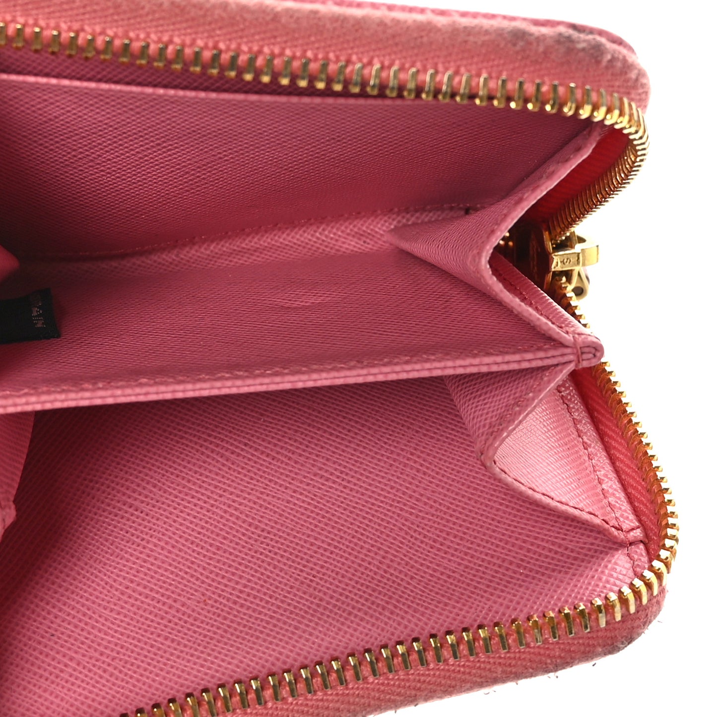 Saffiano Metal Zip Coin Purse Geranio