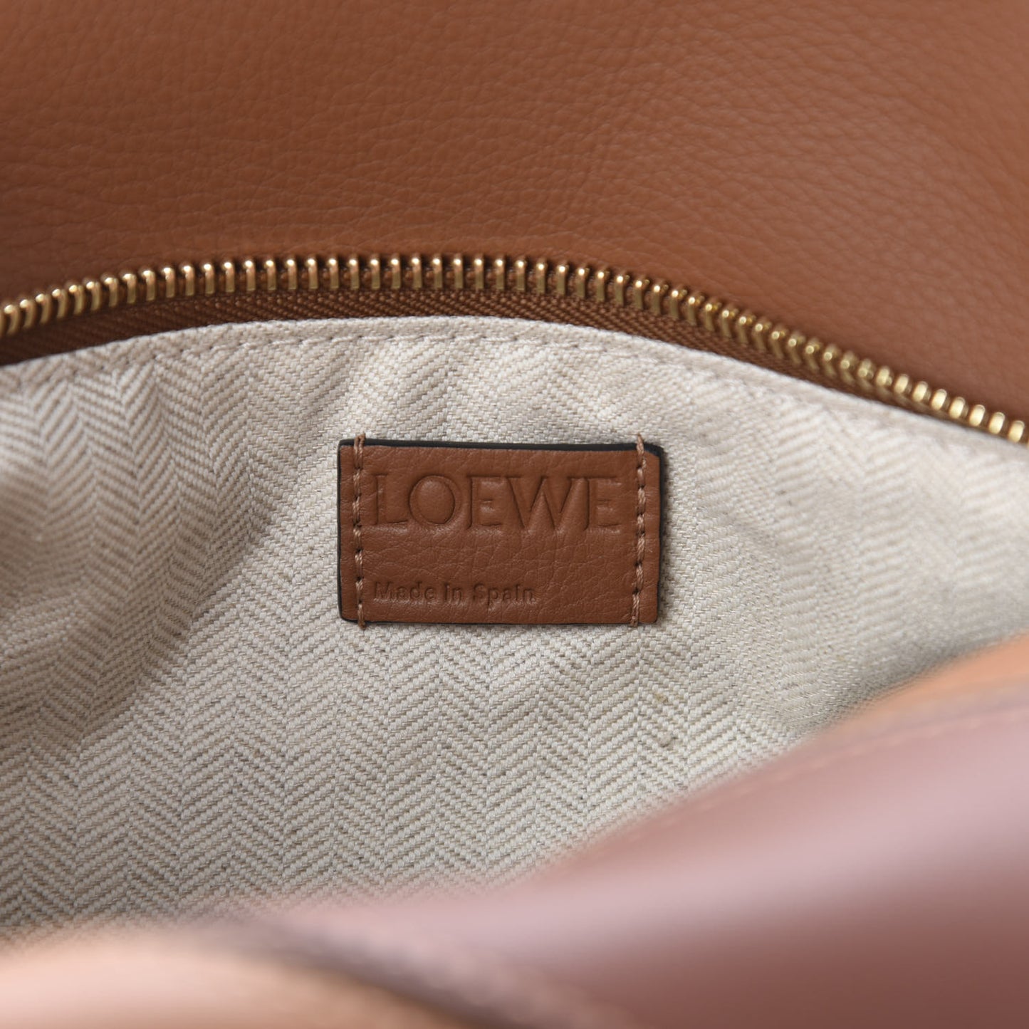 Calfskin Small Puzzle Bag Tan Medium Pink