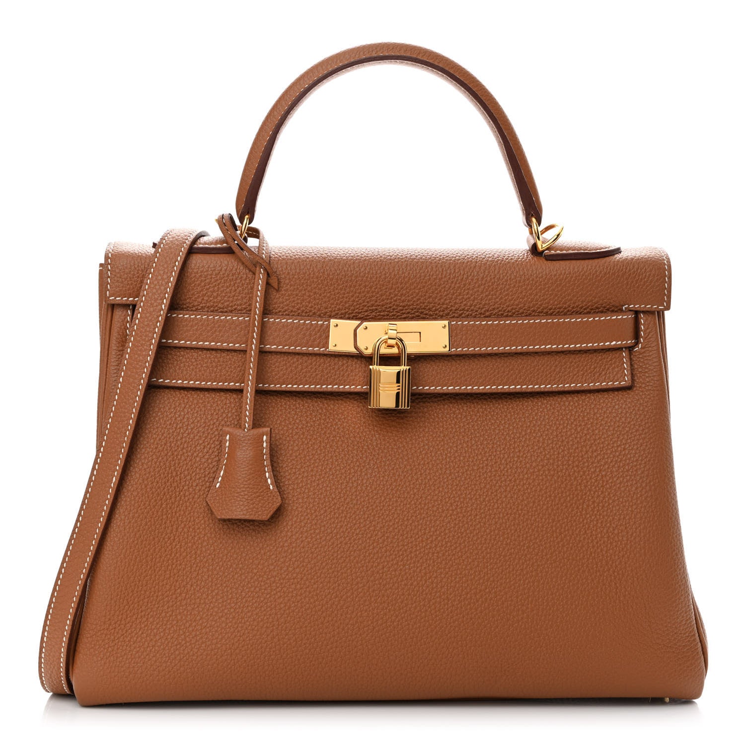 Hermes Togo Kelly Retourne 32 Gold 1 of 16