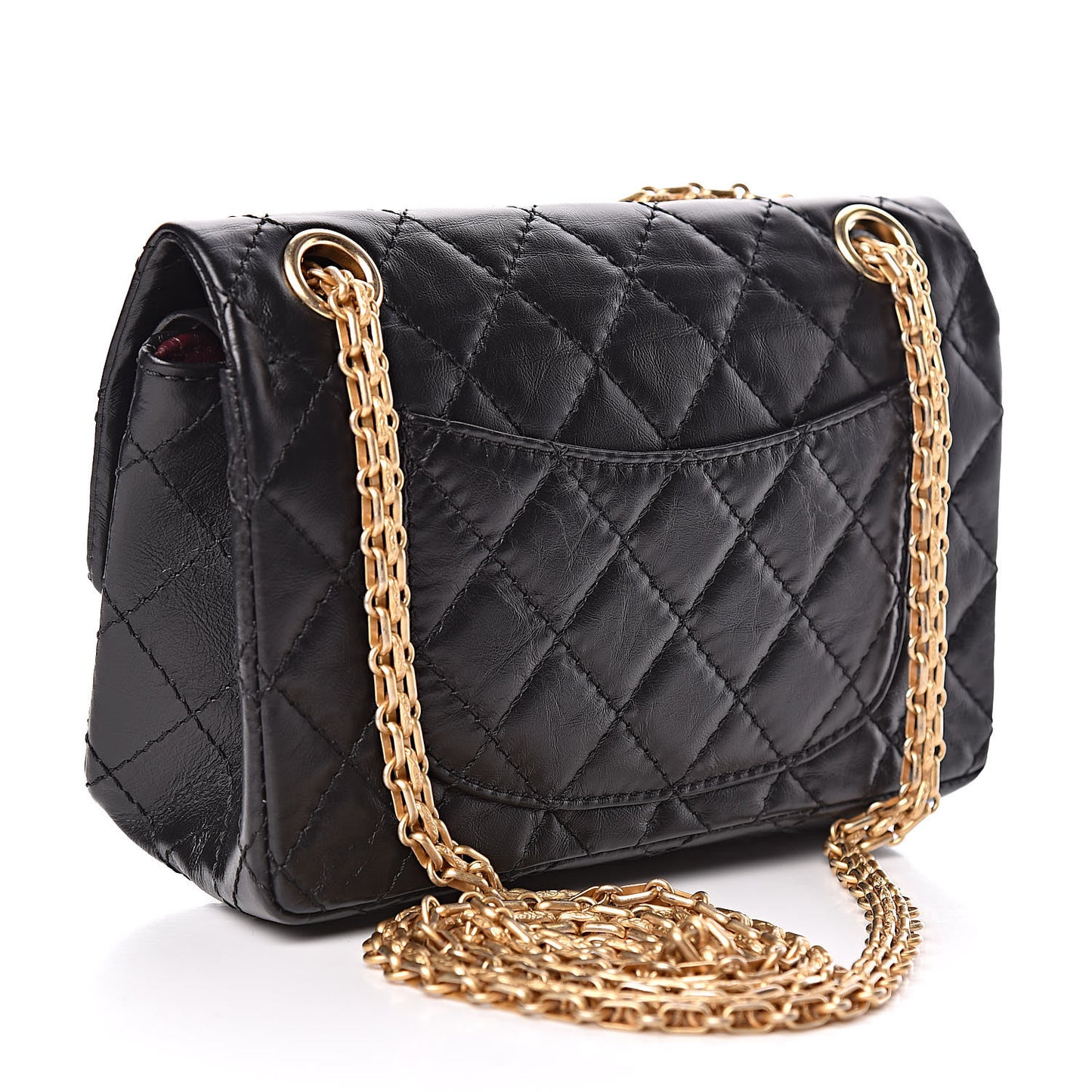Aged Calfskin Lucky Charms 2.55 Reissue 224 Flap Black