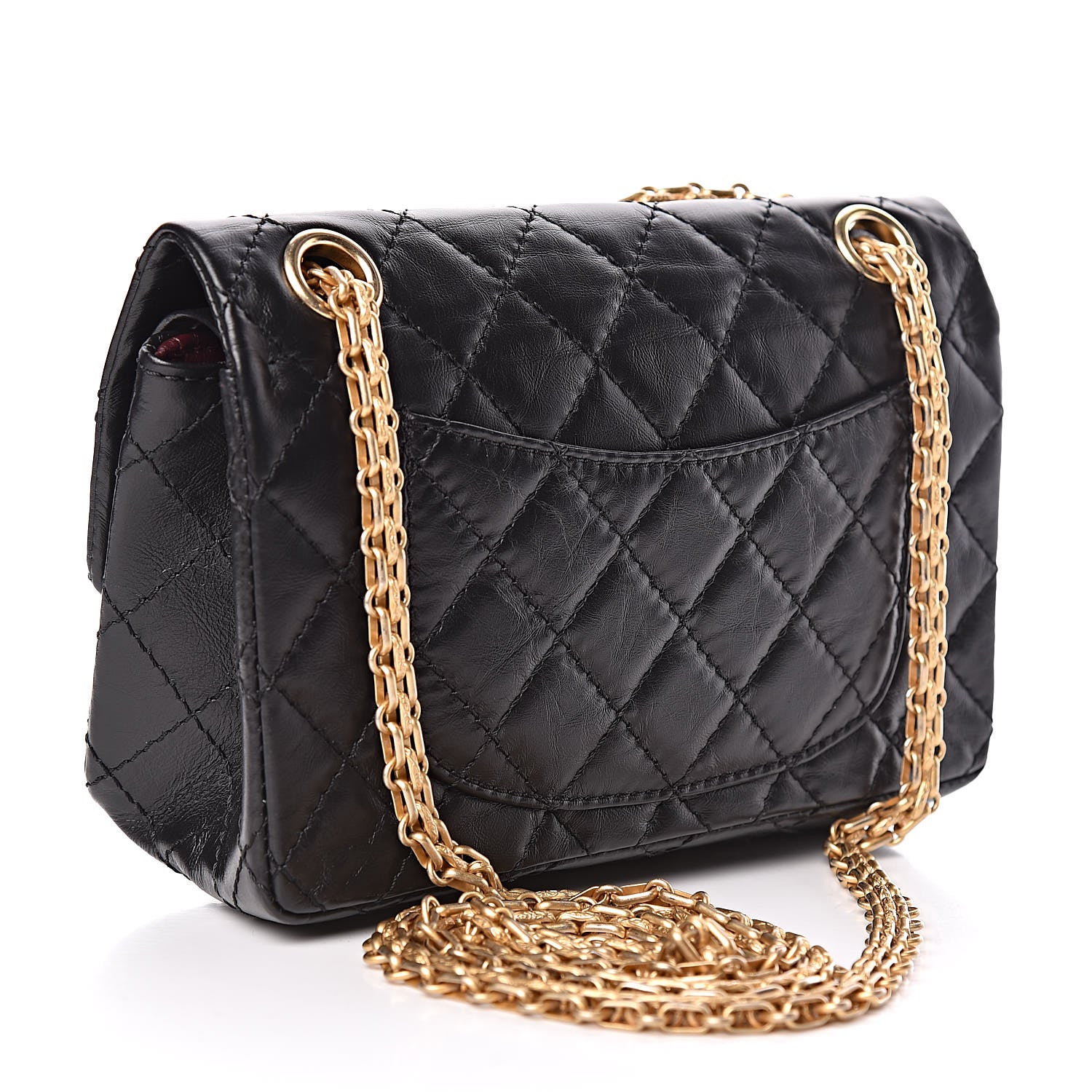 Chanel Aged Calfskin Lucky Charms 2.55 Reissue 224 Flap Black 3 of 10