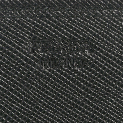 Prada Tessuto Nylon Triangle Continental Flap Wallet Black 6 of 13