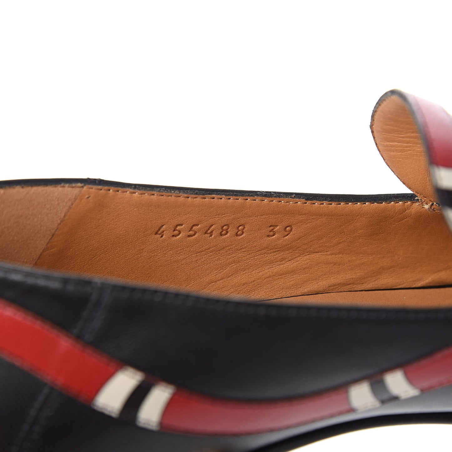Malaga Kid Web Kingsnake GG Peyton Loafer Pumps 39 Black