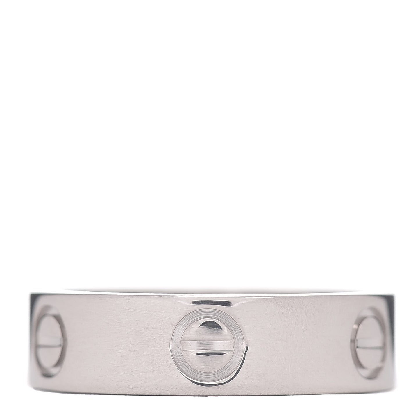 18K White Gold 5.5mm LOVE Ring 55 7.25