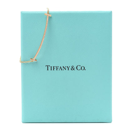 Tiffany 18K Yellow Gold Diamond T Smile Bracelet 6 of 6
