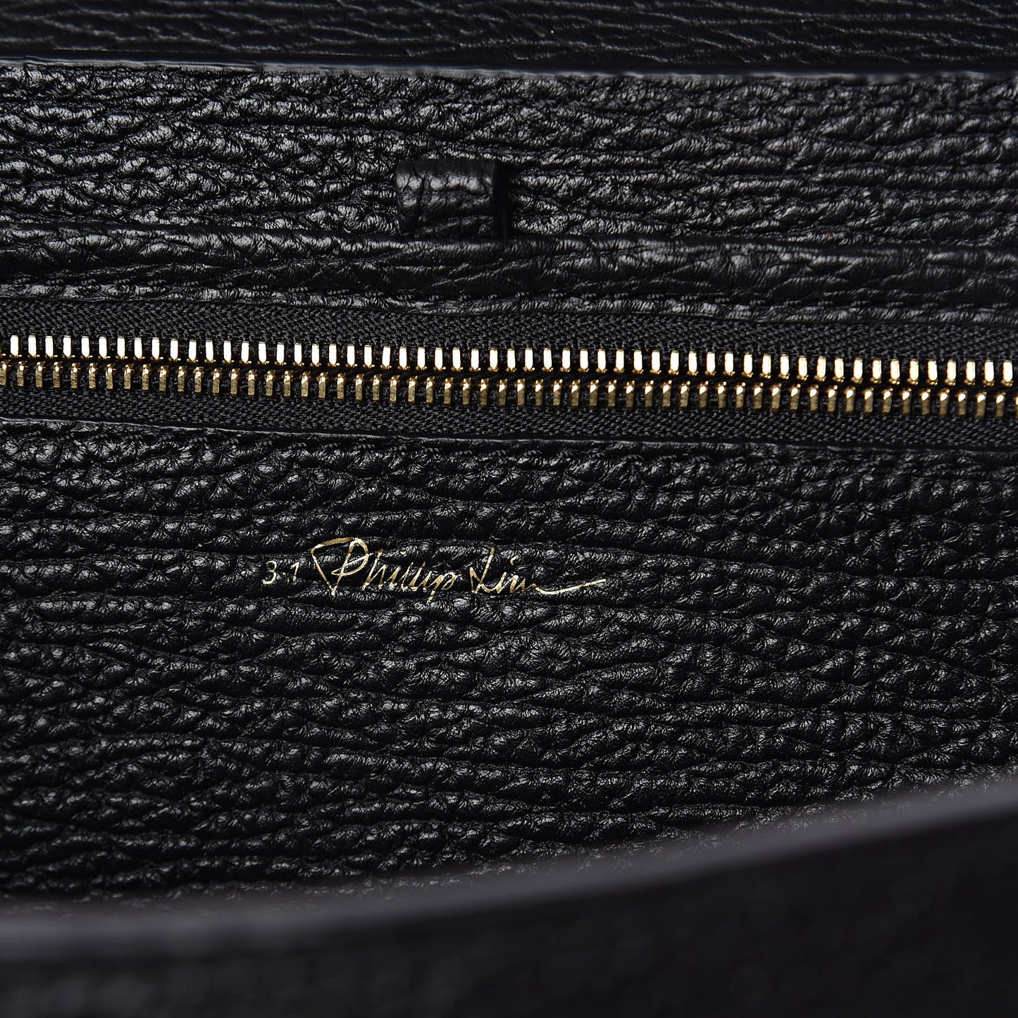3.1 Textured Calfskin Medium Pashli Satchel Black