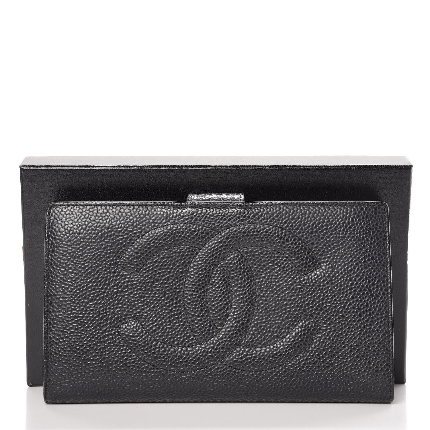Chanel Caviar Timeless CC French Wallet Black 9 of 9