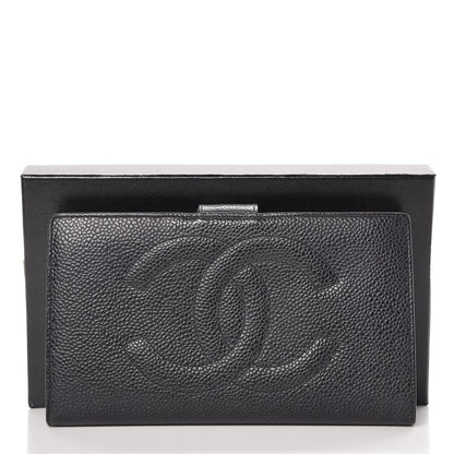 Chanel Caviar Timeless CC French Wallet Black 9 of 9