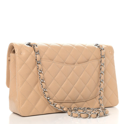 Chanel Caviar Quilted Medium Double Flap Beige 2 of 4