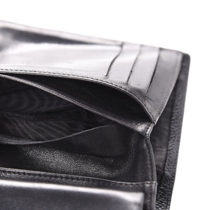 Chanel Caviar Timeless CC Compact French Wallet Black 7 of 11
