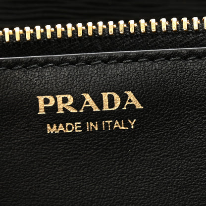 Prada Vitello Move Metal Oro Chain Wallet Black 7 of 11