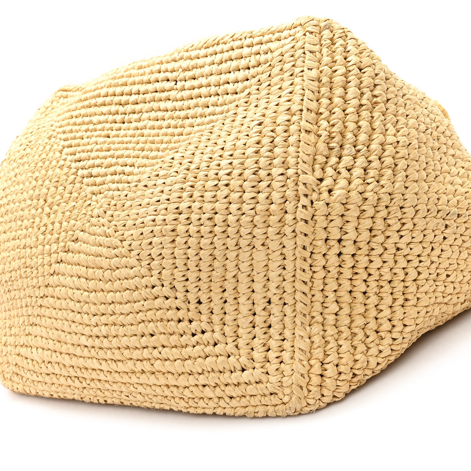 Gucci Raffia Woven Web Logo Medium Tote Bag Natural Brown 11 of 13