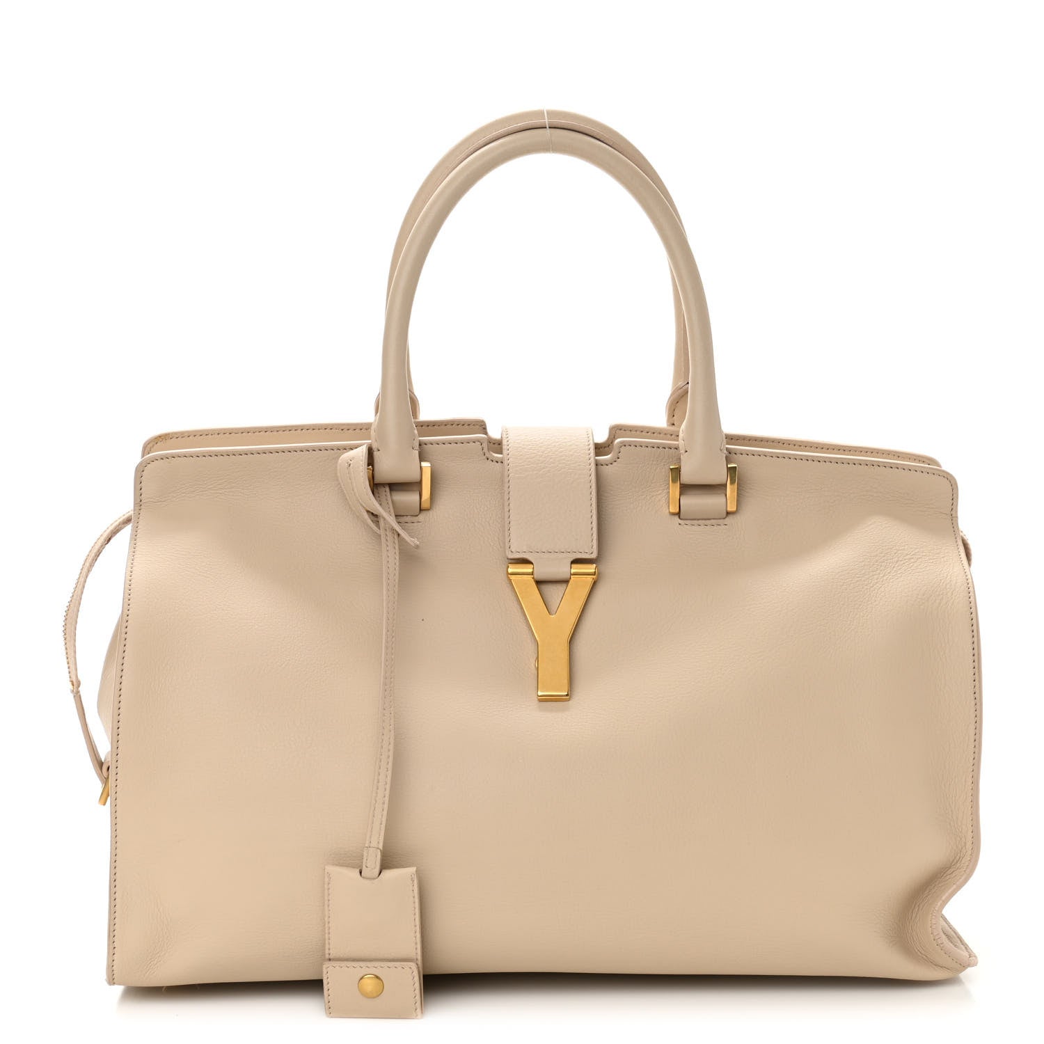 Saint Laurent Calfskin Medium Classic Y Cabas Beige 1 of 10