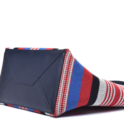 Celine Textile Striped Small Horizontal Cabas Phantom Navy Blue 8 of 8
