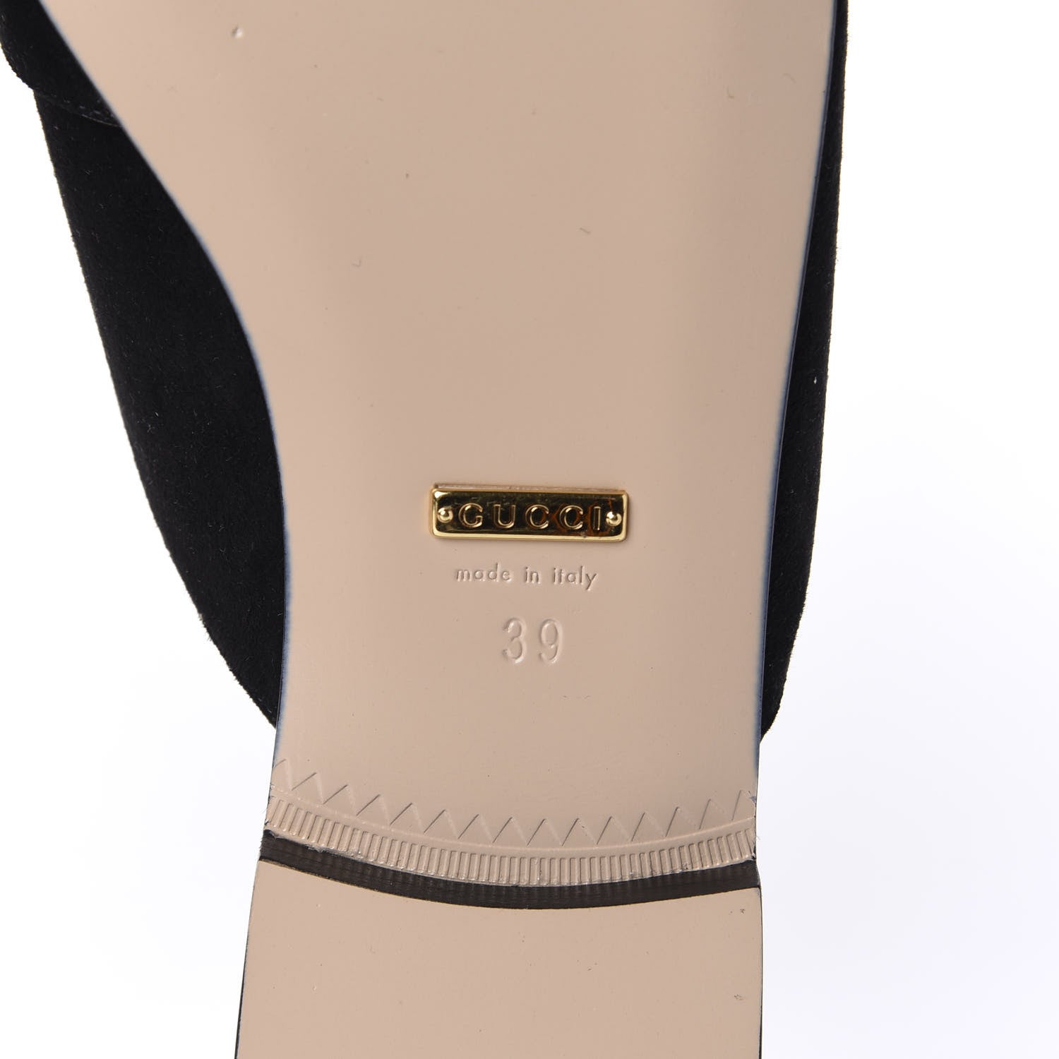 Gucci Kid Scamosciato GG Marmont Fringe Slippers 39 Black 8 of 9
