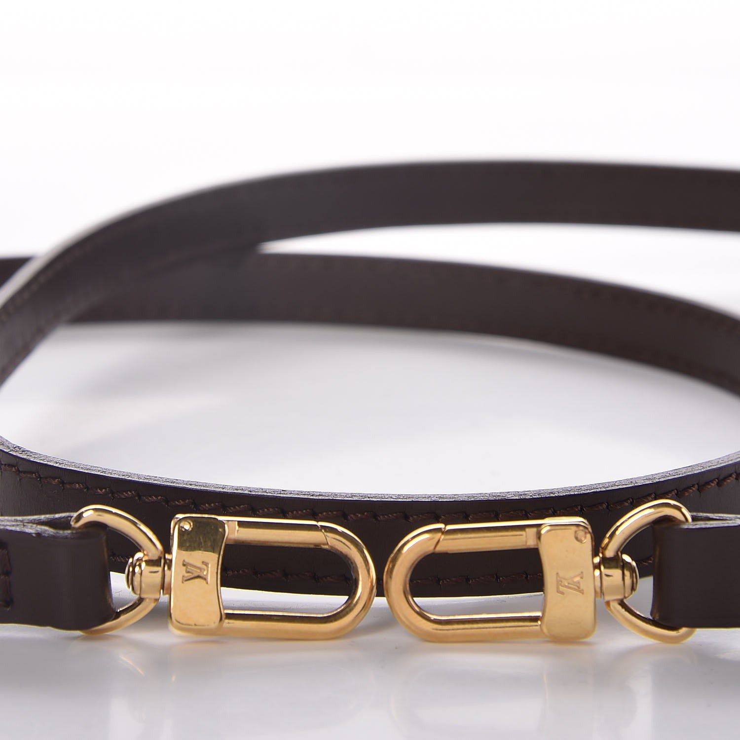 Louis Vuitton Calfskin 12mm Shoulder Strap Brown 3 of 5