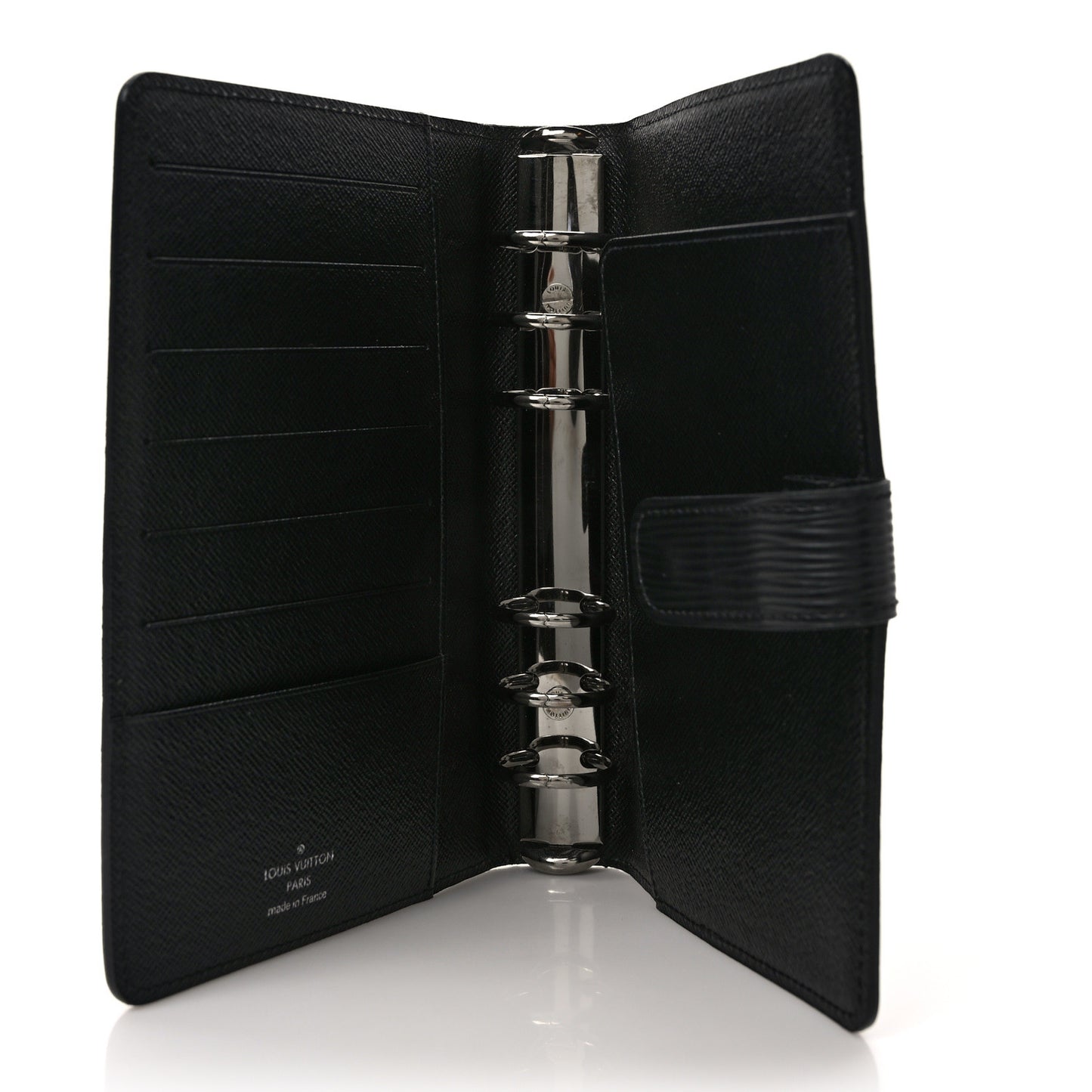 Epi Medium Ring Agenda Cover Black