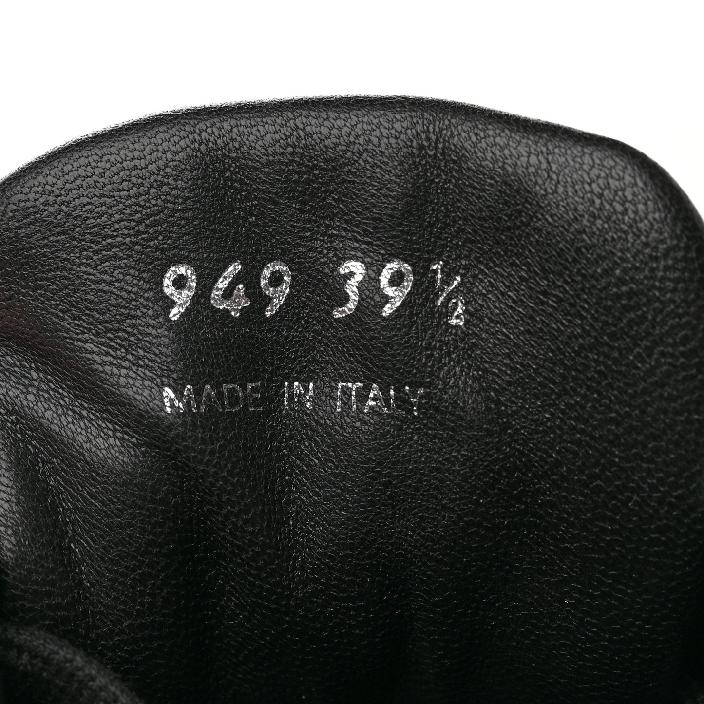 Nappa Logo Embossed Womens Low Top Sneakers 39.5 Black White