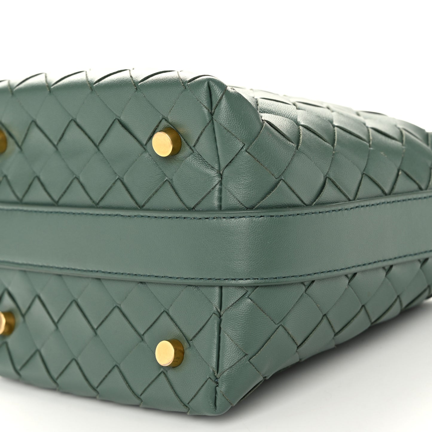 Calfskin Nappa Intrecciato Candy Wallace Aloe