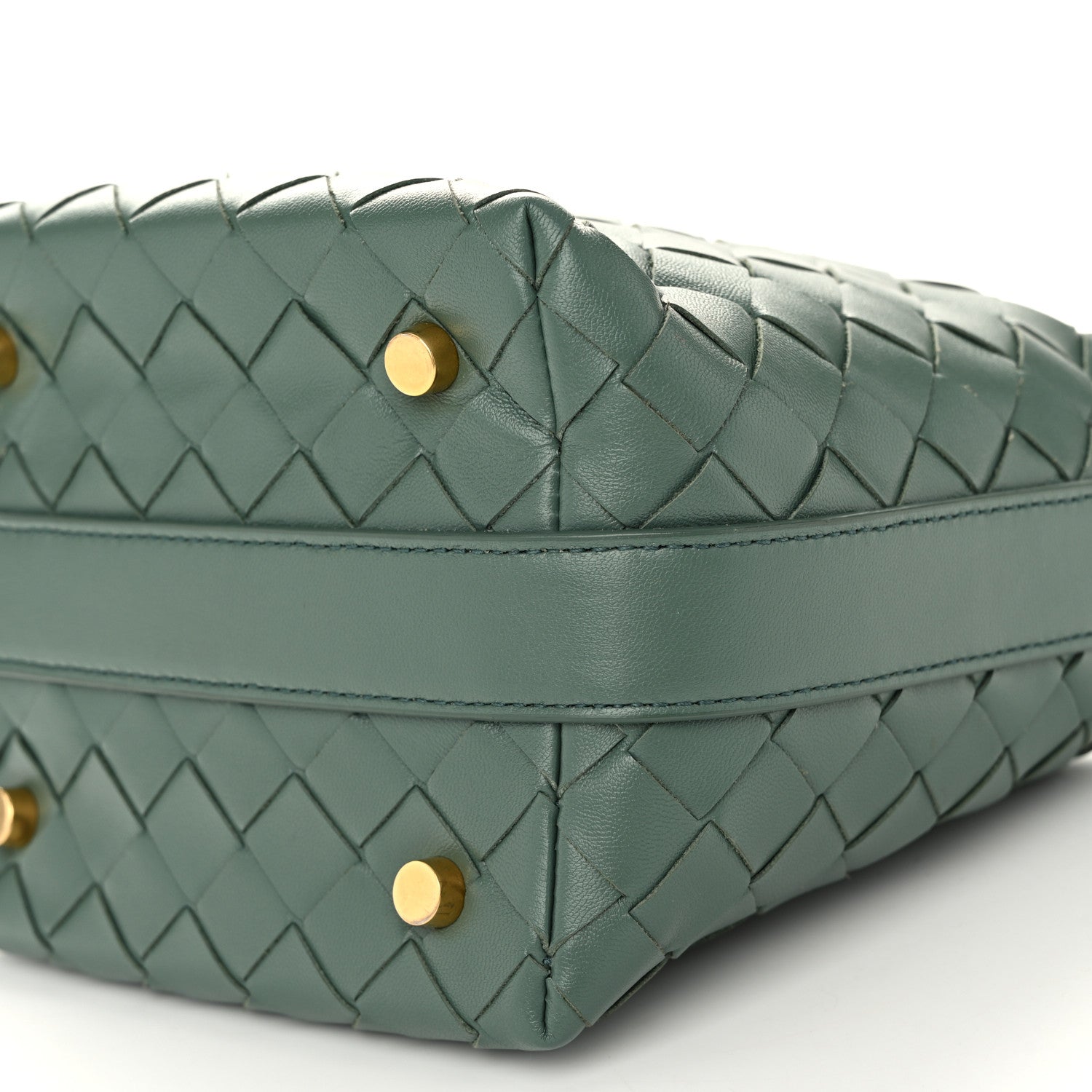 Bottega Veneta Calfskin Nappa Intrecciato Candy Wallace Aloe 10 of 10