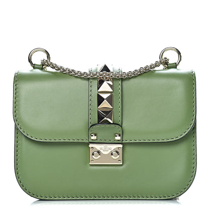 Valentino Garavani Vitello Small Glam Lock Rockstud Flap Green 1 of 11