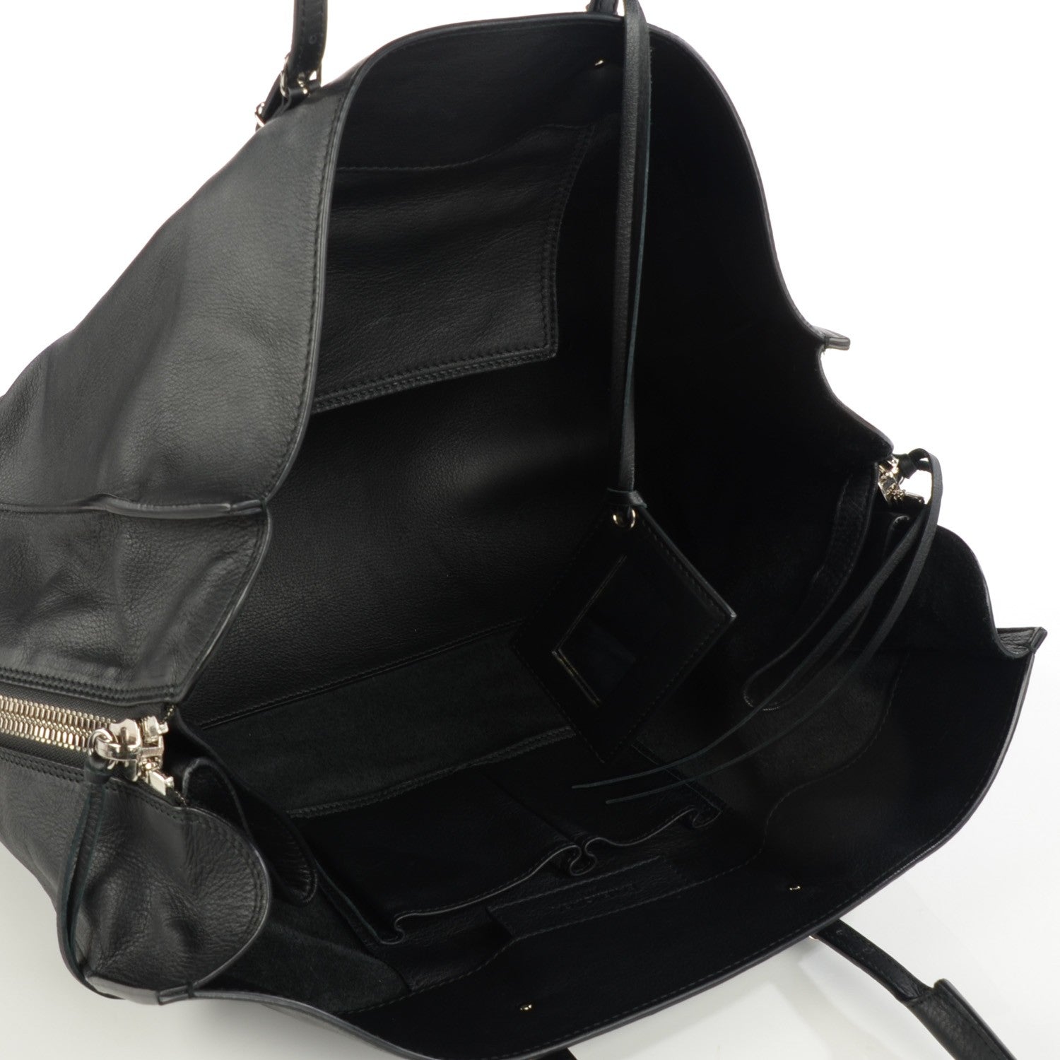 Balenciaga Supple Calfskin Papier A4 Zip Around Tote Black 5 of 10
