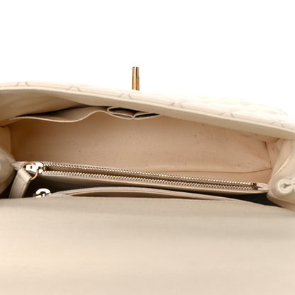 Chanel Caviar Elaphe Quilted Small Coco Handle Flap Ivory 5 of 15