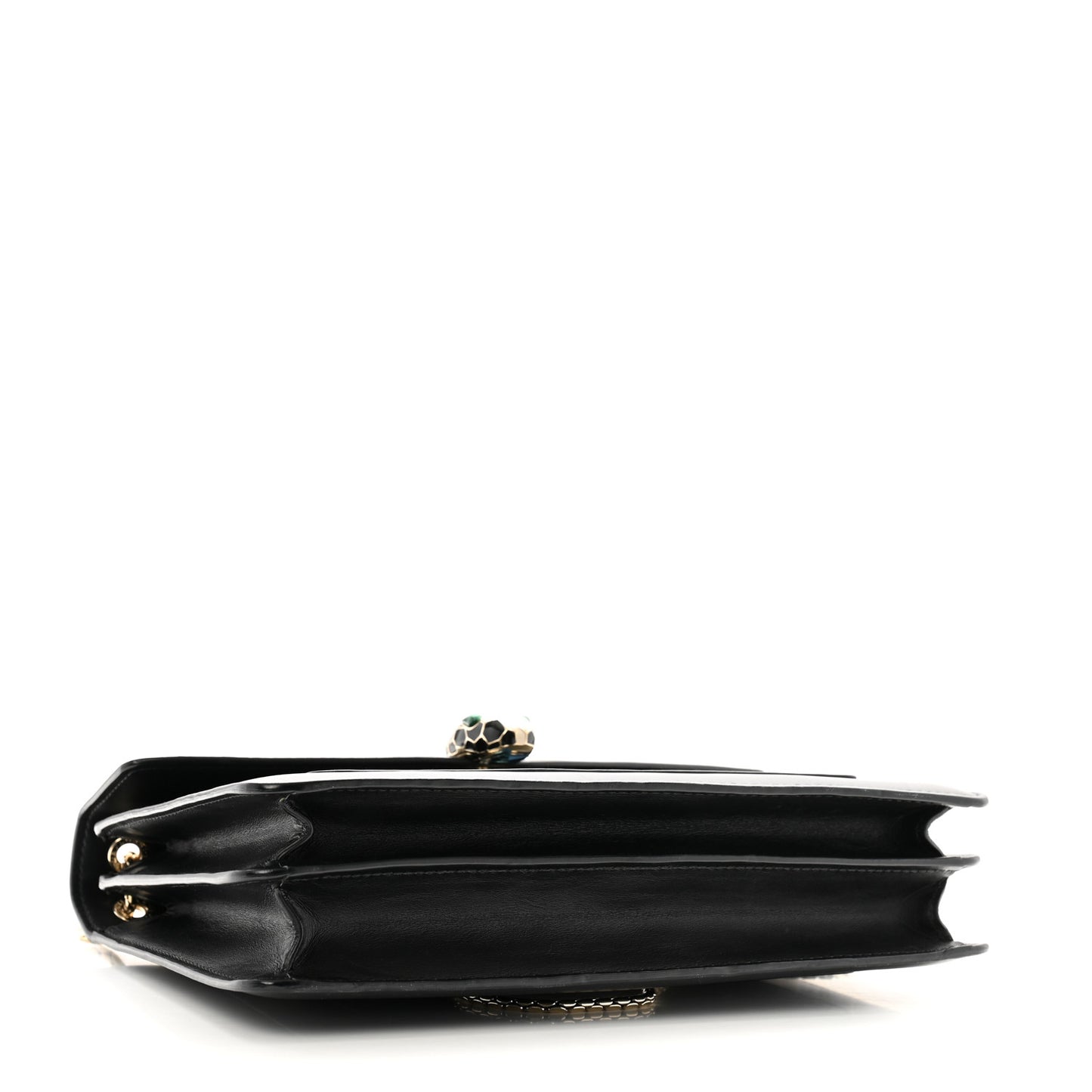 Calfskin Serpenti Forever Crossbody Bag Black