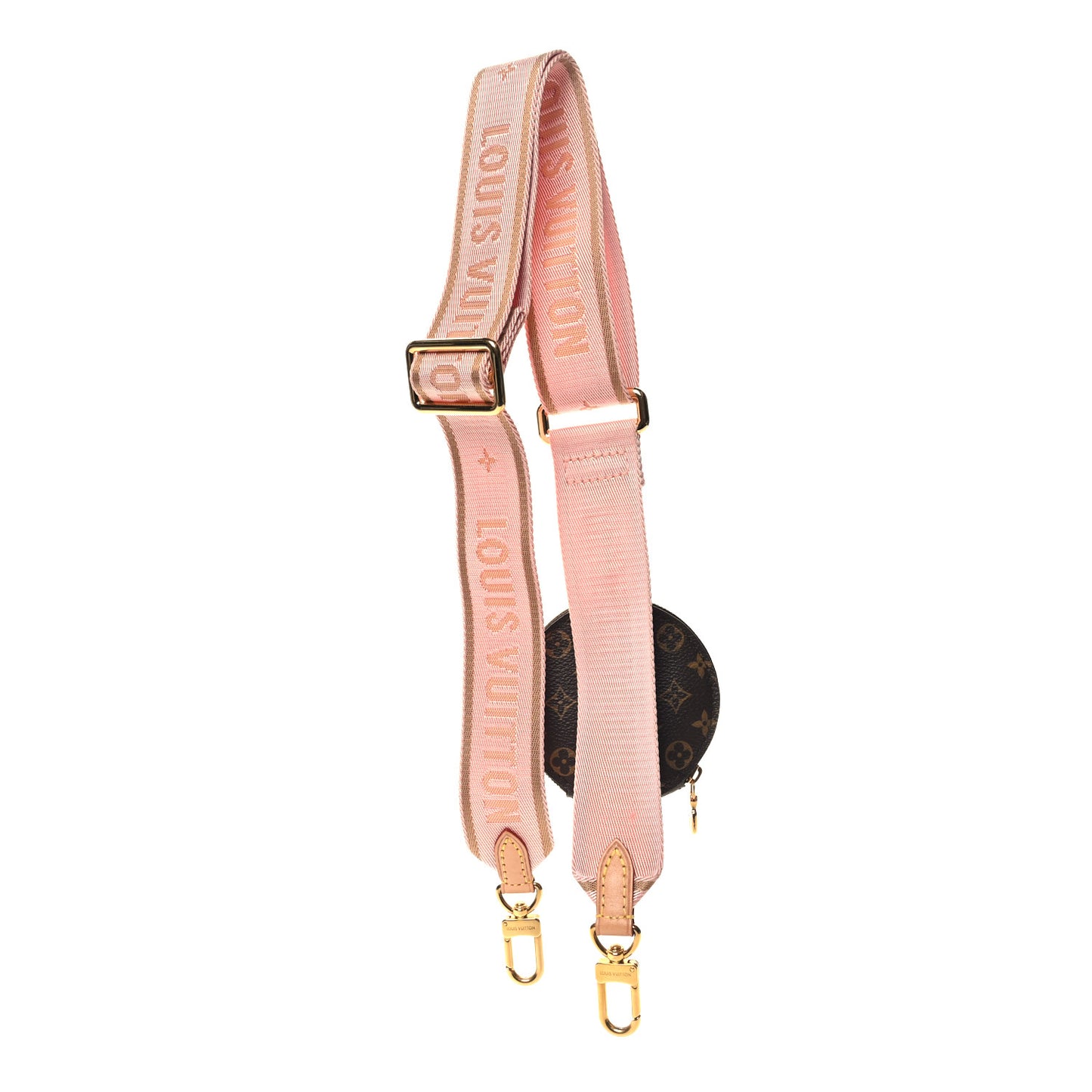 Monogram Multi Pochette Accessories Bandouliere Shoulder Strap Rose Clair