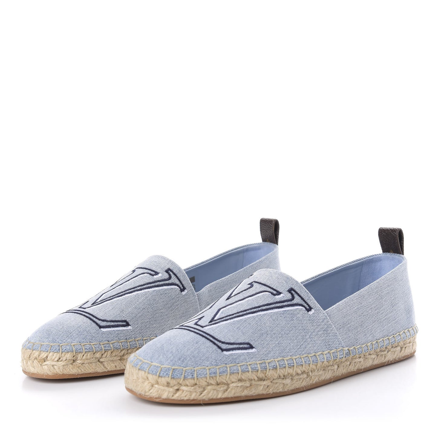 Denim Monogram Espadrilles 37 Blue