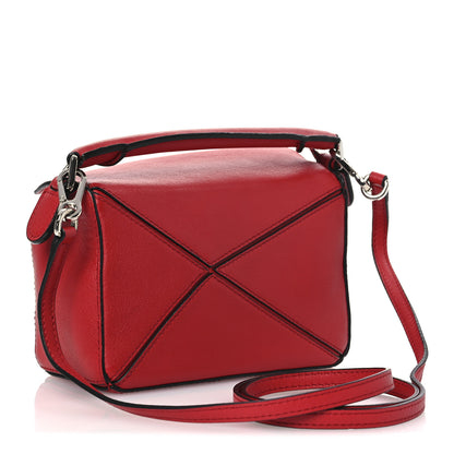 Loewe Calfskin Mini Puzzle Bag Pomodoro 3 of 14