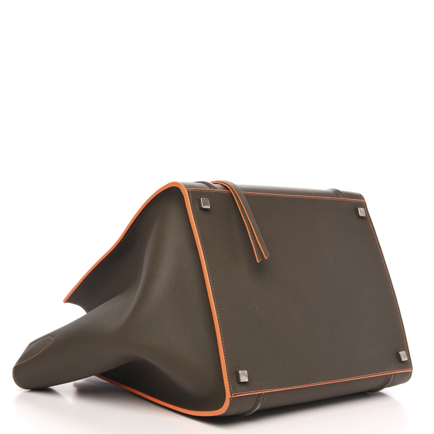 Baby Grained Calfskin Medium Phantom Luggage Stone