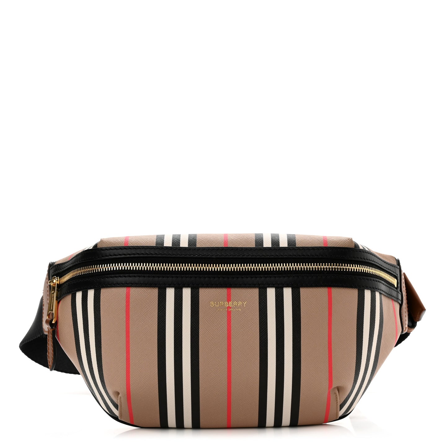 E-Canvas Icon Stripe Sonny Bum Bag Archive Beige