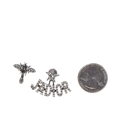 Christian Dior Palladium Crystal J'adior Earrings 2 of 4