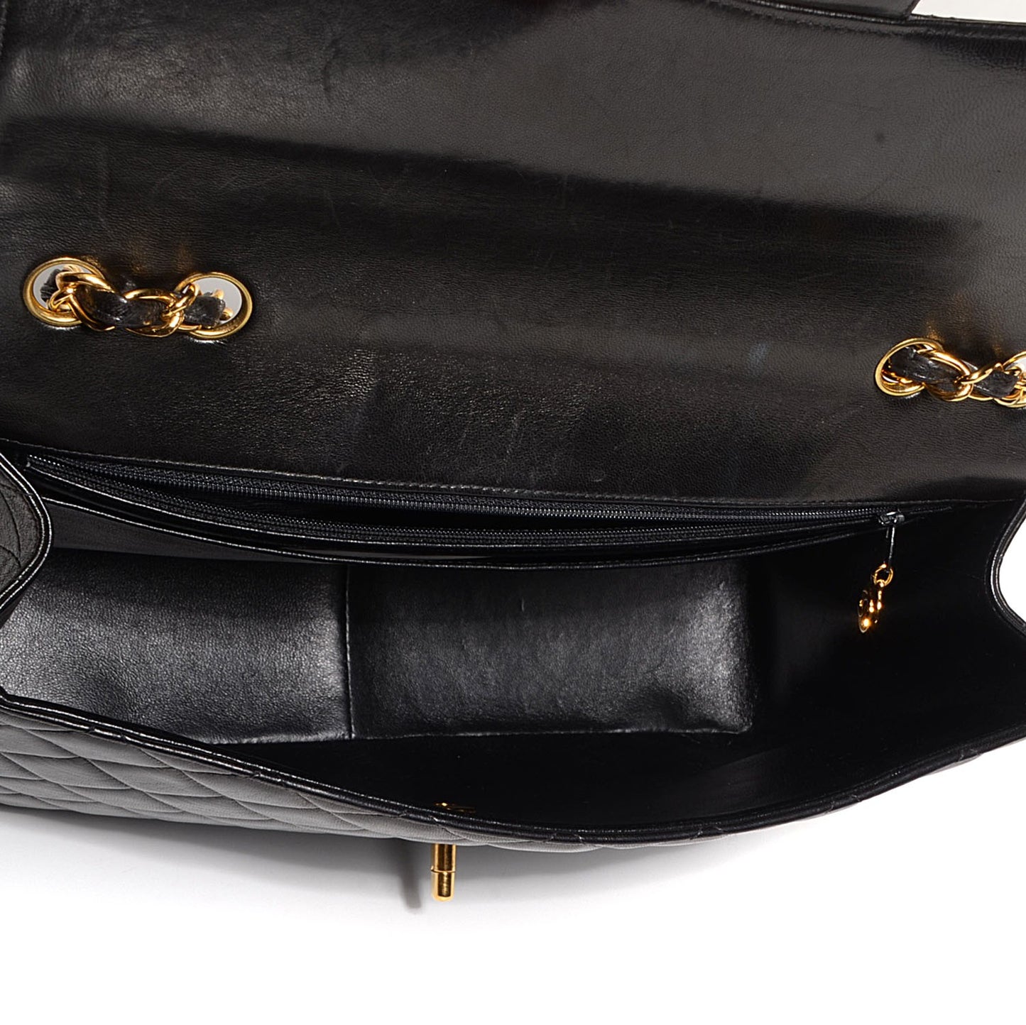 Lambskin Jumbo Flap Black