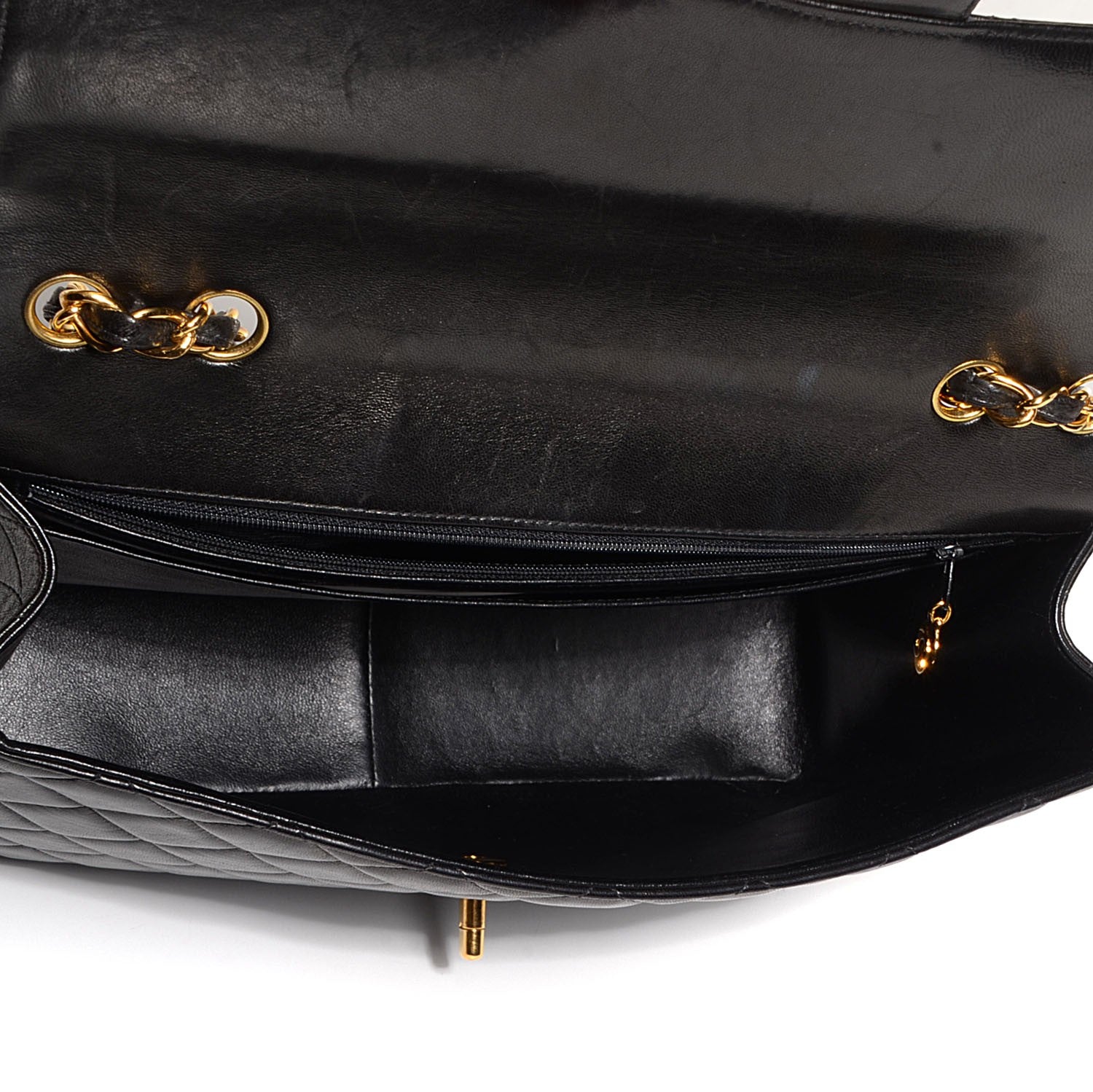 Chanel Lambskin Jumbo Flap Black 5 of 8