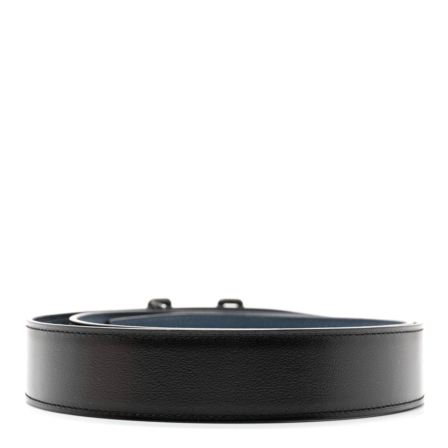 Chamonix Togo PVD Plated 32mm Tonight Belt 95 Black Bleu Nuit