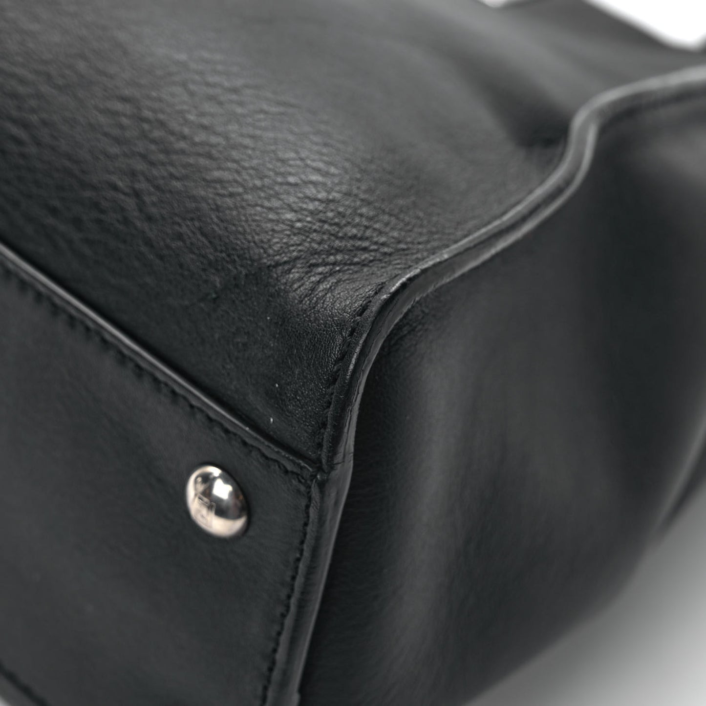 Vitello Seta Snakeskin Crocodile Monster Eyes Medium Peekaboo Iconic Satchel Black Girasole